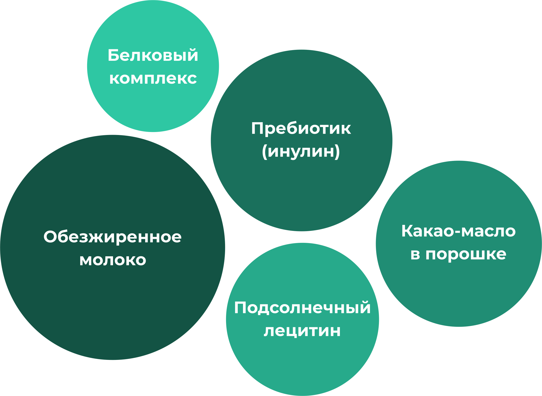 Ключевые компоненты белкового напитка